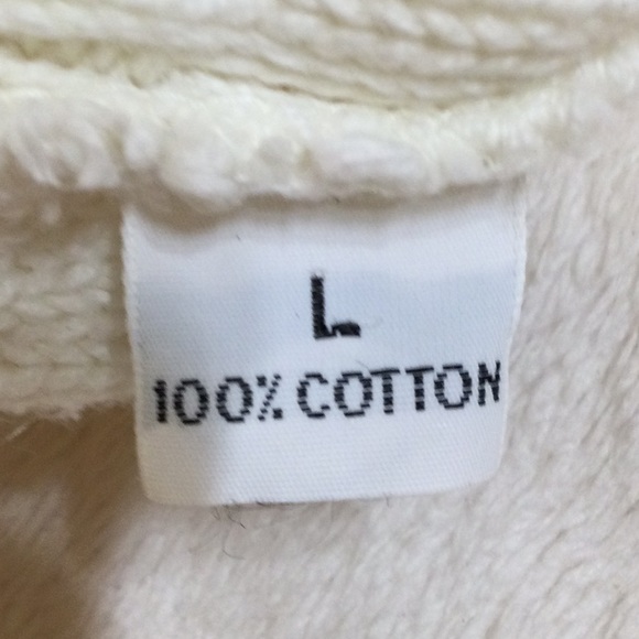 Eddie Bauer White 100% Cotton Knit Sweater with raise image of golfer - Picture 8 of 11